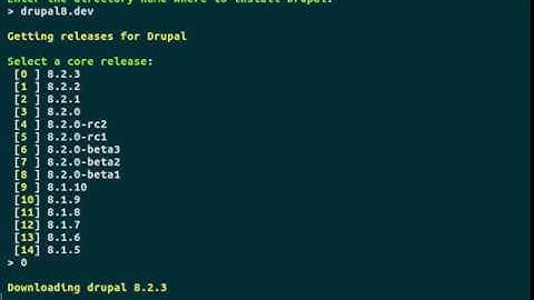 Drupal console - create new site