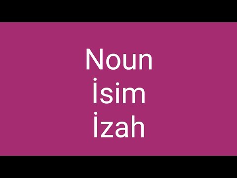 Noun - Isim - izah