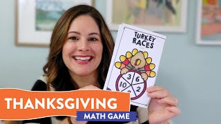 Thanksgiving Math Game for 1st Grade // Thanksgiving math centers for first grade