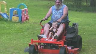 ​Making Memories: Byron’s First Ride on Papa’s Zero-Turn Mower