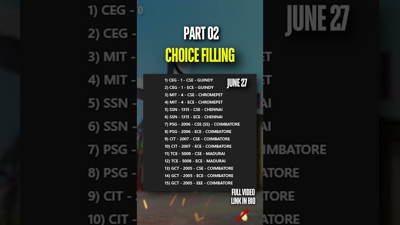 TNEA 2025 Choice Filling | College List Demo & Key Tips You Need to Know!