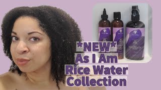 Strengthening Wash Day with NO Protein Overload | NEW As I Am Rice Water Collection