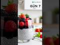 Chia Tohumlu ve Orman Meyveli Puding #shorts #vegan #pratik tarifler  #omega #fittarifler