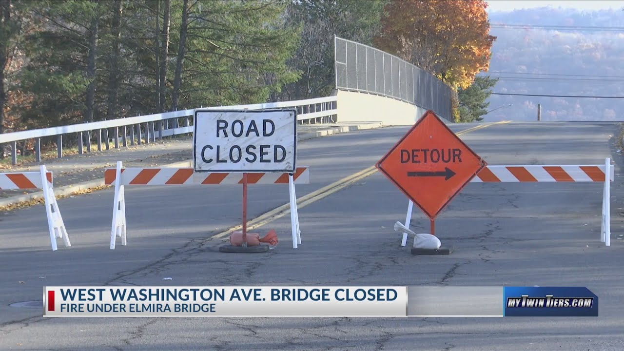 Washington Ave bridge closed after early morning fire in Elmira