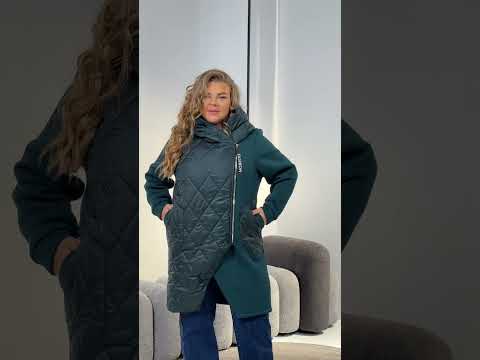 Жіноча подовжена куртка весна-осінь, видео 1