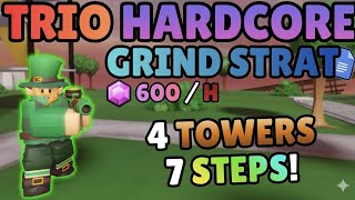 [NEW] Easiest Trio GEM GRIND (Hardcore)Strategy | Trio Miners - P1 POV | TDSRobox