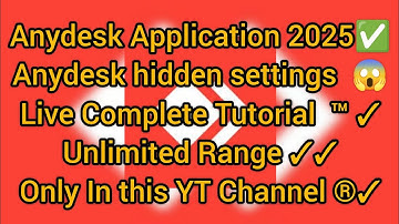 Anydesk Mobile to Mobile || Anydesk 2025 all Hidden settings || Unattended access Control H4ck.