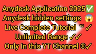 Anydesk Mobile to Mobile || Anydesk 2025 all Hidden settings || Unattended access Control H4ck.