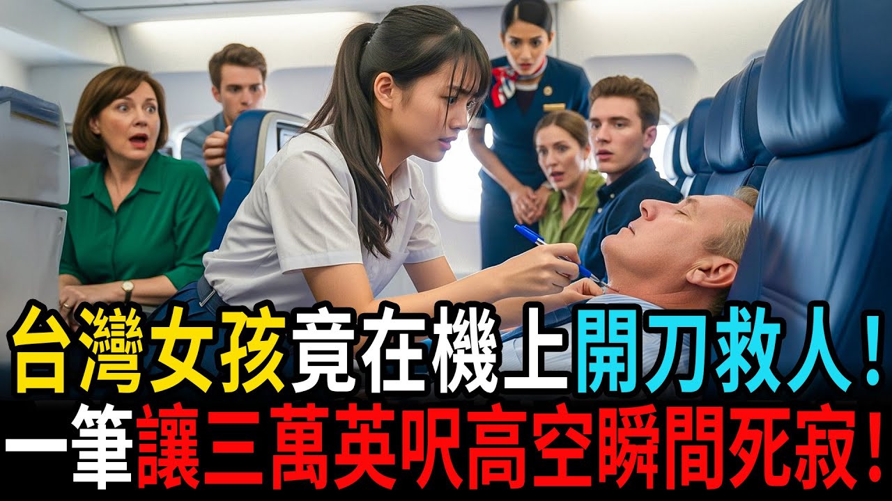 台灣女孩竟在飛機上突襲開刀救人！一支筆讓三萬英呎高空瞬間死寂！ #老年故事 #感人故事 #老年生活 #家庭故事 #人生經歷 #故事
