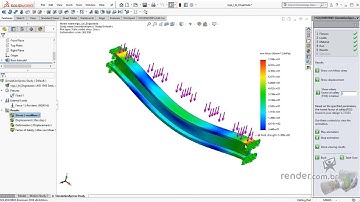 34 - Mechanical Effort Analysis of Bi choked Beam | SolidWorks 2018 Part