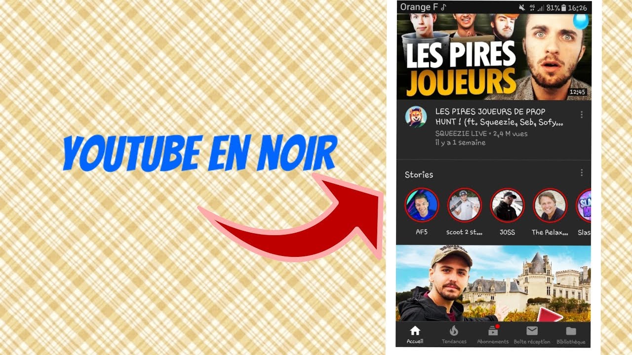 Tuto #3 Comment mettre YouTube en noir sur android. - YouTube