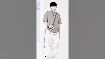 BTS Suga Outline Art (ibis paint x) #shorts #ibispaintx #short #shortvideo #share #bts #suga