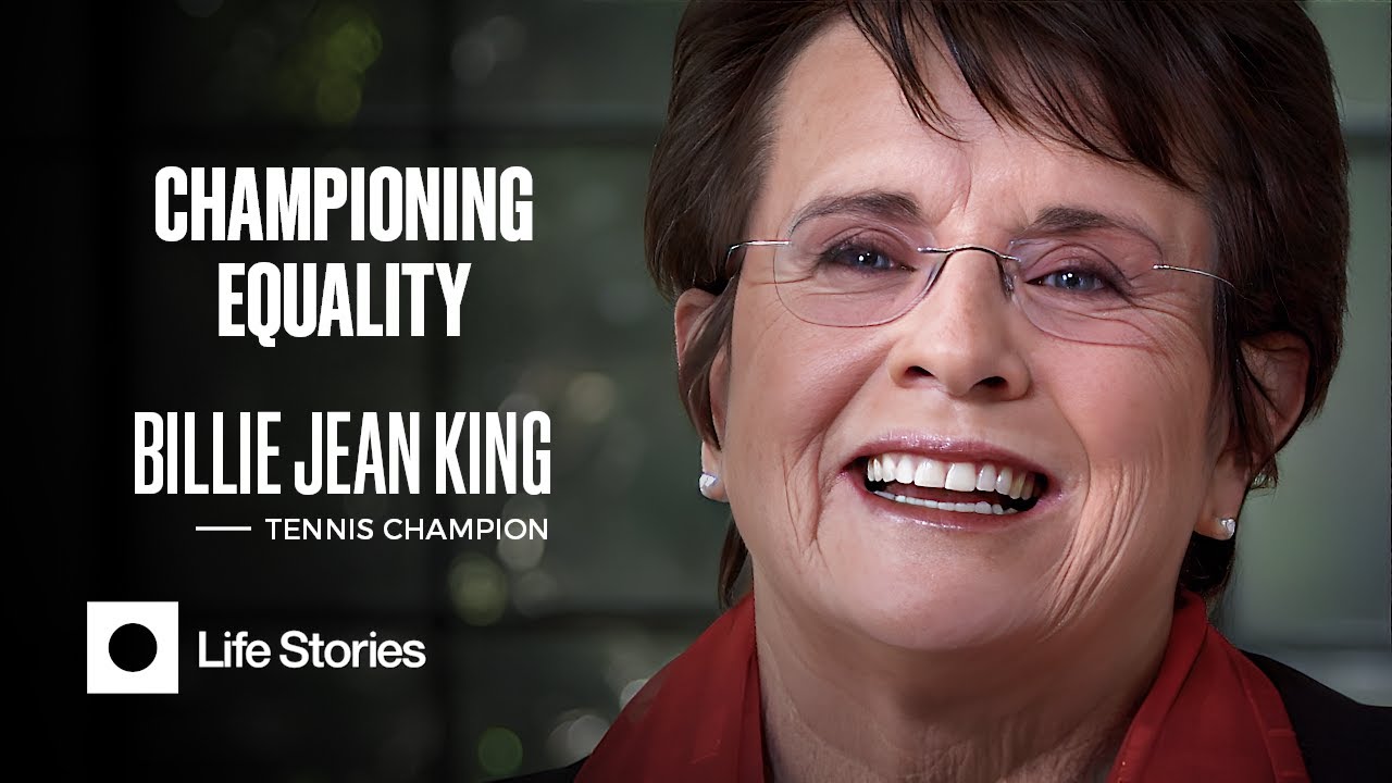 Documentary backdrop image for Billie Jean King Interview: A Tennis Legend's Journey to Social Change (2023)