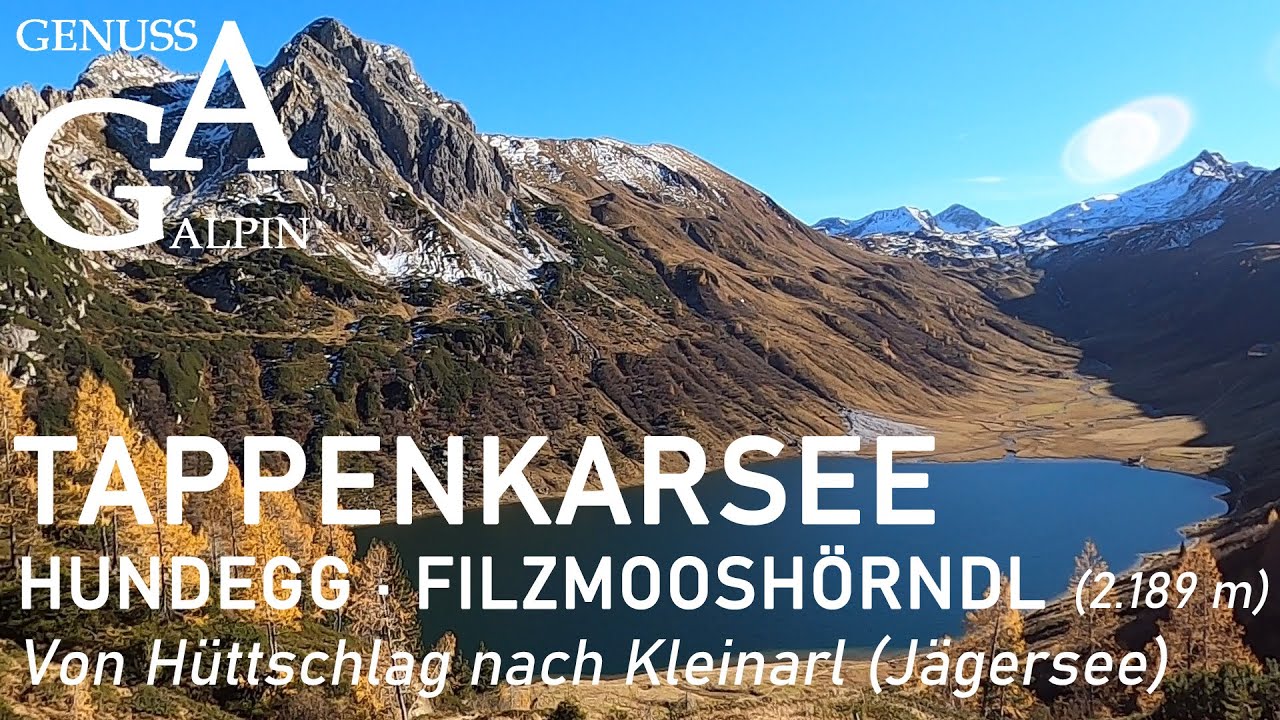 Tappenkarsee über Hundegg (2.079m), Filzmooshörndl (2.189m): von Hüttschlag nach Kleinarl (Jägersee)