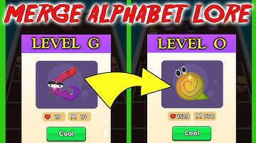 MERGE ALPHABET LORE RUN | Merge Alphabet ABC lore letter run | Level G -  Q Alphabet Game