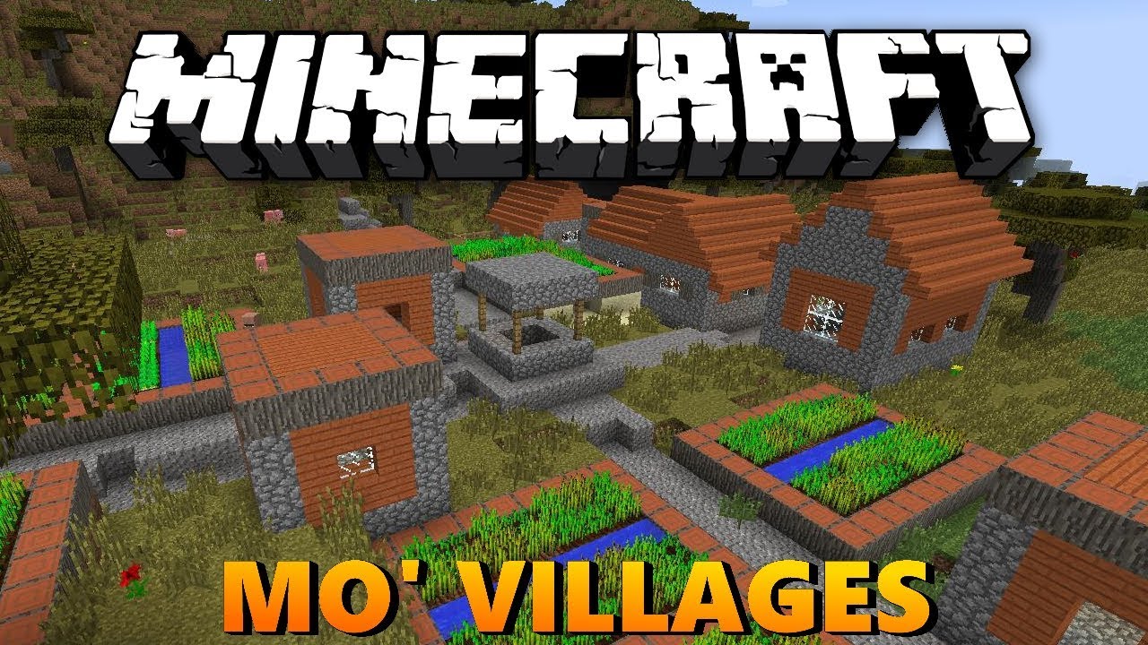 Minecraft Mods Mo Villages Showcase Tutorial Youtube