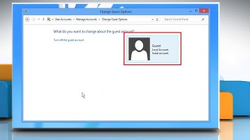 How to Enable and Disable Guest Account on Windows® 8 PC