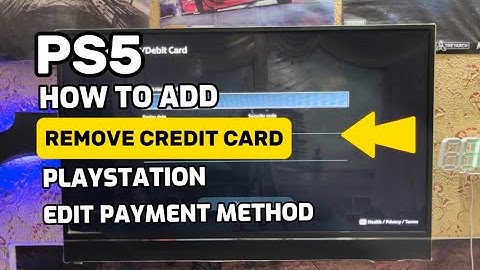 How To Add and Remove Credit Card 💳 Information On PS5 PlayStation 5 Easy Method