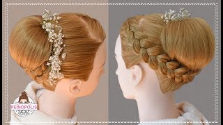 RECOGIDOS DE FIESTA, ELEGANTES, ALTOS y FACILES con TRENZAS PARA NOVIA