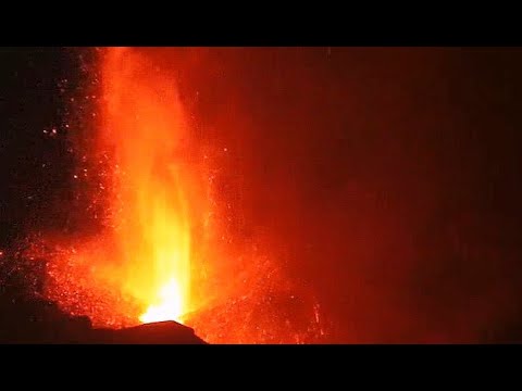 Vulkan La Palma - najjače djelovanje do sada 26.10.2021.