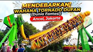 MENDEBARKAN! Uji Adrenalin Naik Wahana Tornado Dufan Ancol Jakarta