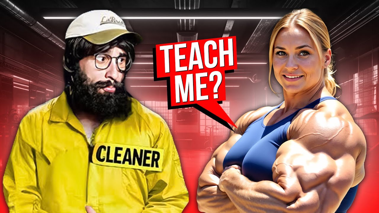 Cleaner HUMILIATES bodybuilder With Clean Reps💪🔥 Anatoly GYM PRANK ...