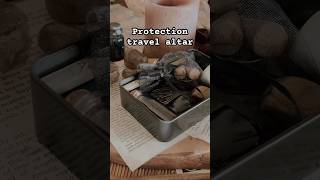 Protection travel altar 🖤#witchcraft #witch #protectionmagic