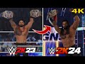 WWE 2K24 vs 2K23 ALL Characters Entrance Comparison (4K)