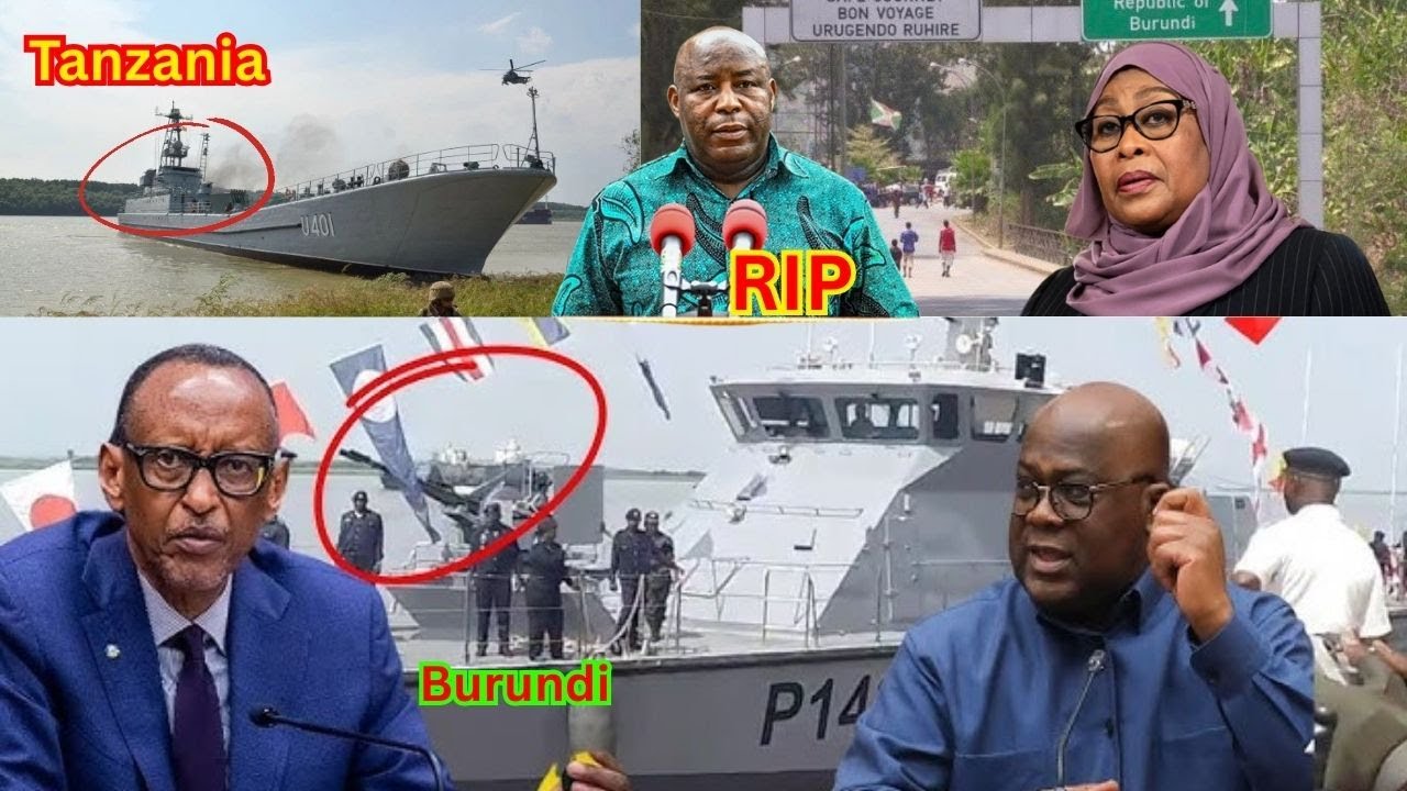 Ubwato bw'Ingabo z'u Burundi Burasiwe muri Tanganyika😪 Tanzania Isabye Ibikomeye u Rwanda kuri Congo