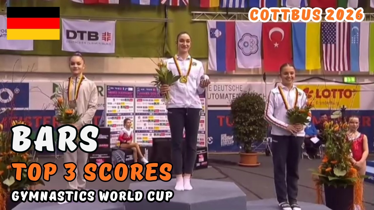 2026 Cottbus Gymnastics World Cup | Women's Final BARS - Top 3 Scores