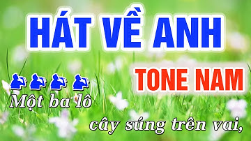 Hát Về Anh Karaoke Tone Nam Nhạc Sống | Trung Hiếu Karaoke