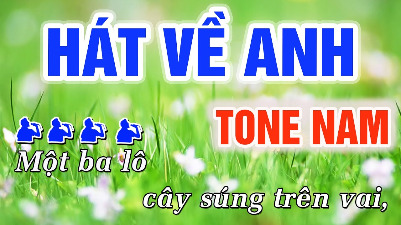 Hát Về Anh Karaoke Tone Nam Nhạc Sống | Trung Hiếu Karaoke