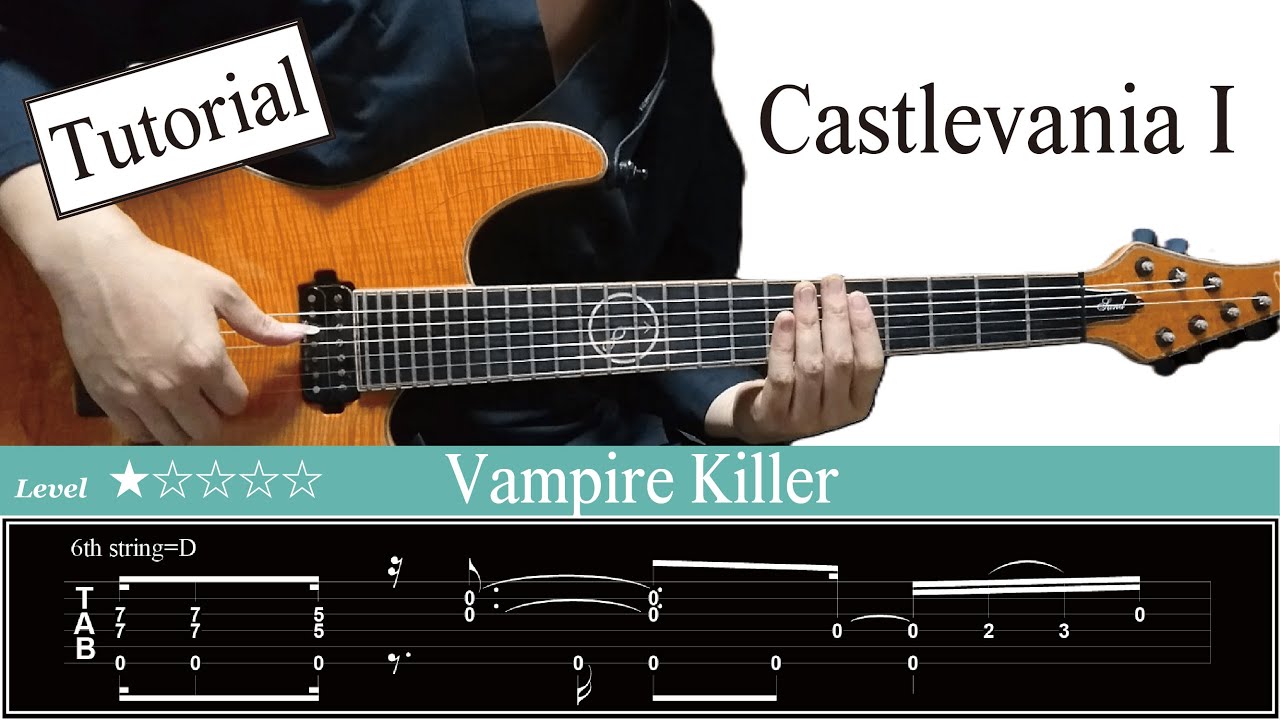 Vampire Killer - Castlevania | Fingerstyle Guitar | Tutorial