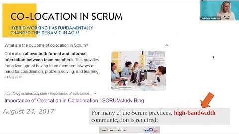 Co-Location in Scrum - from The Future of Hybrid Working