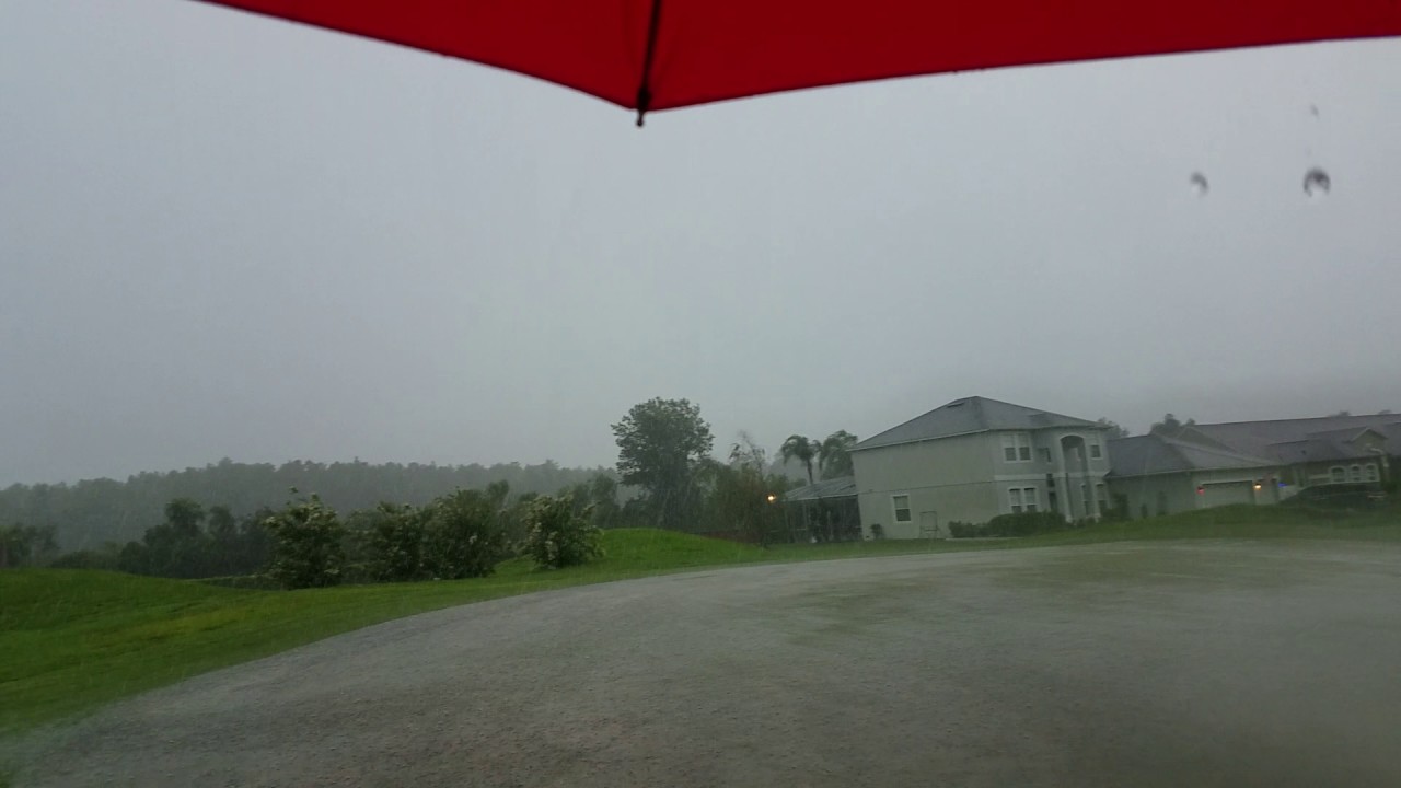 Heavy Summer Florida Rainstorm