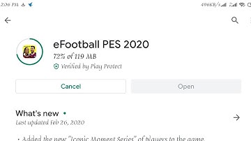 PES 2020 Update available now. Please update now. New version 4.3.0 play store
