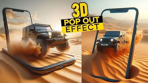 Create 3d pop out effect using Bing Ai