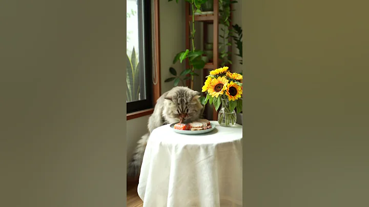 Video 10315411: cute persian cat eating, persian cat cute animal