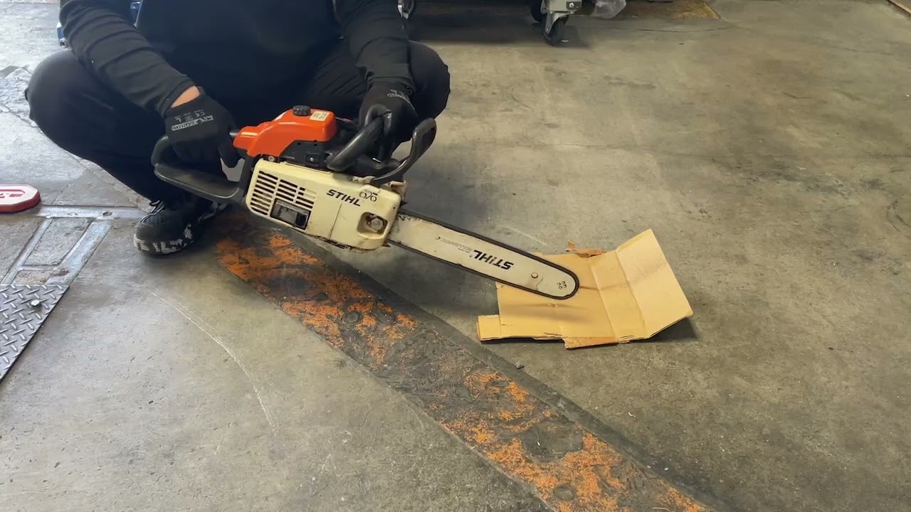 STIHL スチール 020 エンジンチェーンソー 簡易動作確認動画【工具一 