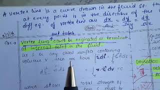 definitions, vortex lines,retilinear votices #lec24 #sec 3#theorem #fluid #sem4#fluiddynamics #maths