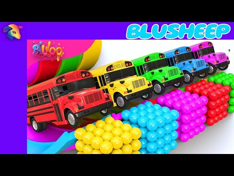Wheels on the bus | Nursery Rhymes & Kids Songs | BluSheep Collection