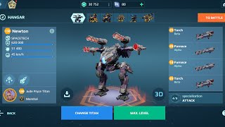 Newton Torch New Laser 800 meter | War Robots Gameplay 