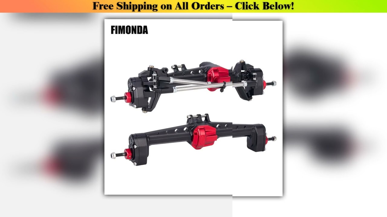 Aluminum Offset SCX10 III Portal Axle with Constant Velocity Driveshift Dual Servo Mount Steering