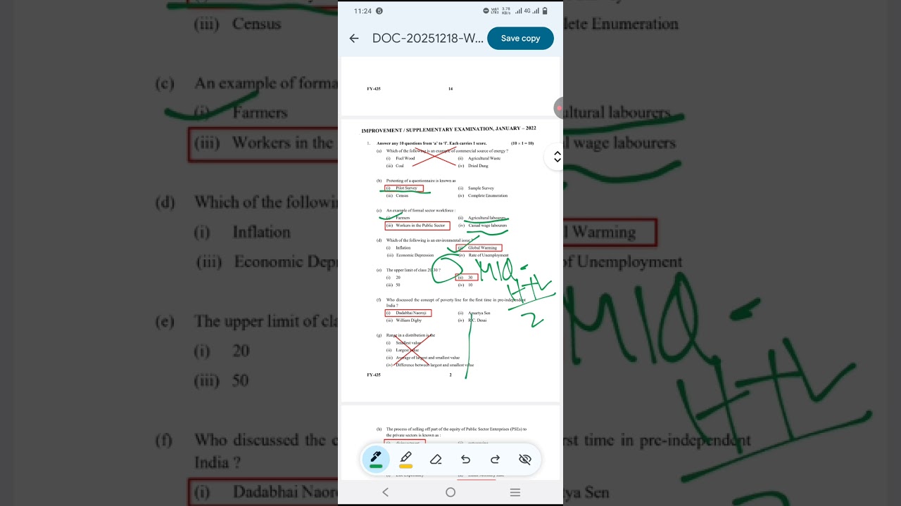 Previously asked Questions PLUS one ECONOMICS : Christmas examination 