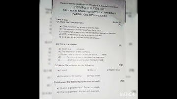 👉🏻#dca 1st year 💫👈🏻 #question #paper #2023 #shorts #viral #trending  #youtubeshorts 😎🤟💫💓