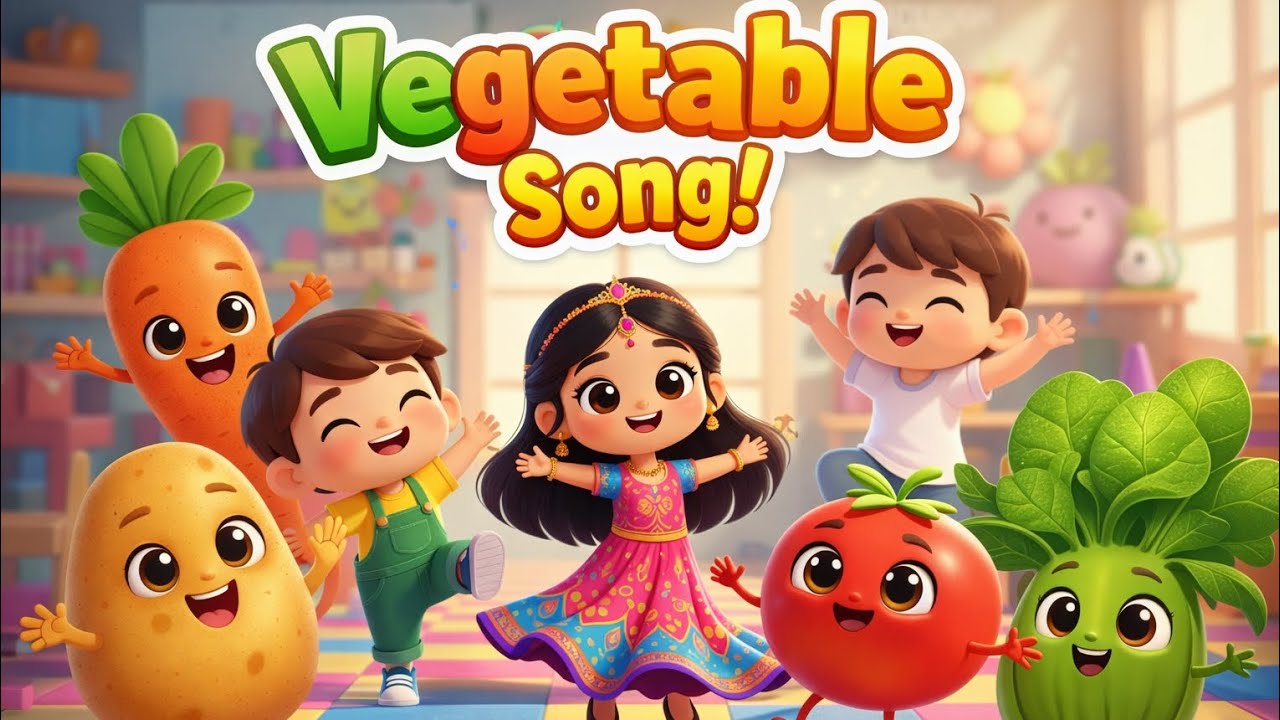 Vegetable Song in Hindi 🌽🥕 | Sabziyon Ke Naam | Kids Learning Rhymes