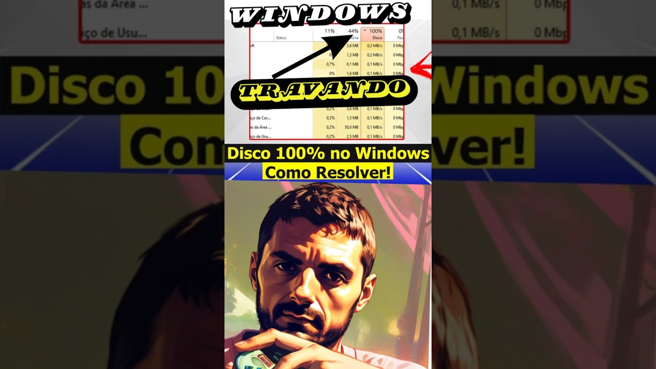 🚨 Disco 100% no Windows Veja o jeito CERTO de resolver AGORA! 💻⚙️