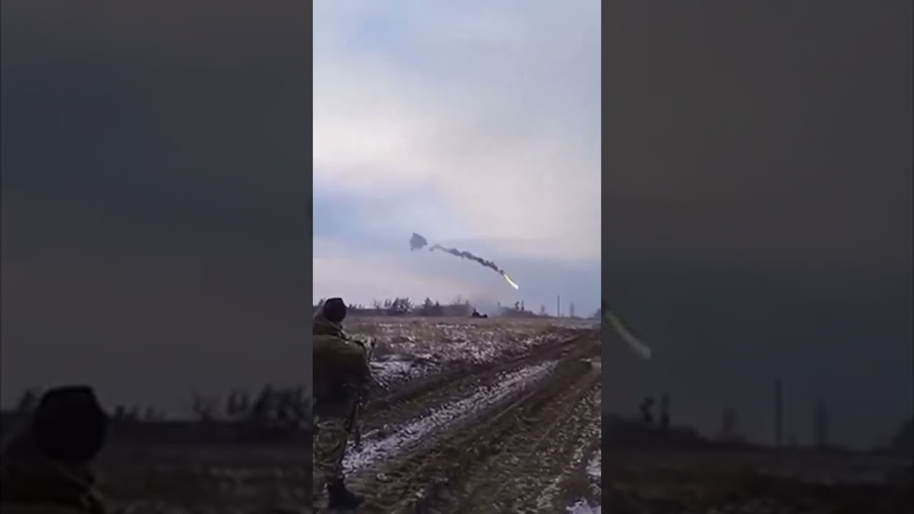 MOMENT the German-built and supplied Gepard air defence system shooting down a Russian projectile