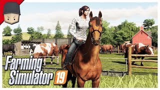 EASY MONEY! HORSES! : Ep.06 (Let's Play Farming Simulator 19) screenshot 3