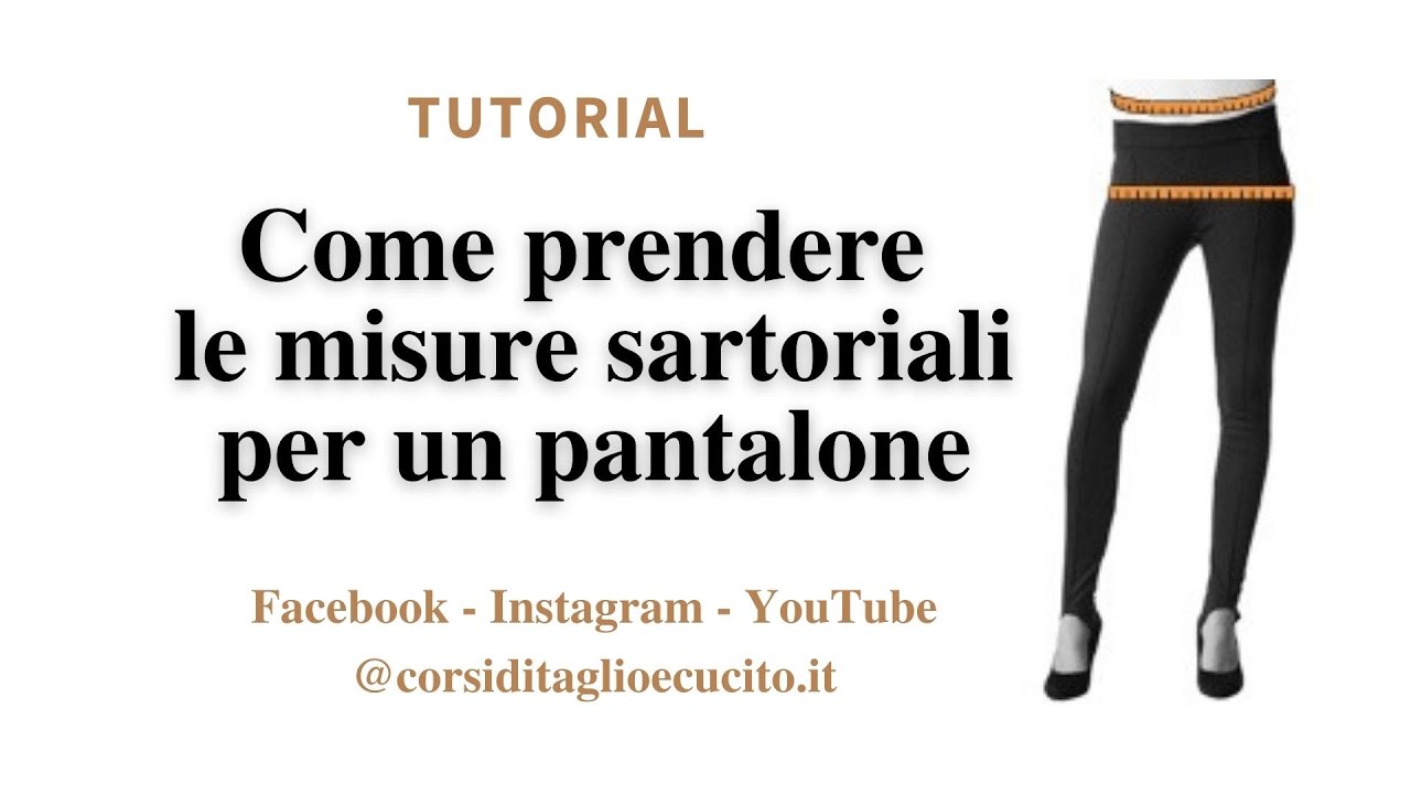 Come prendere le misure per un pantalone